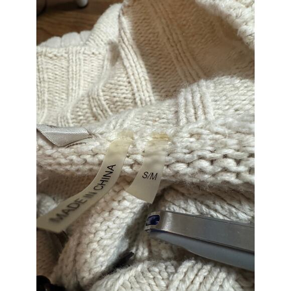 Soft Surroundings Oversized Zip-Front Tunic Cardigan Sweater Cotton Wool (S/M) - Picture 7 of 7